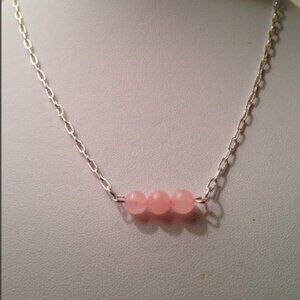 NEW Rose Quartz crystal necklace